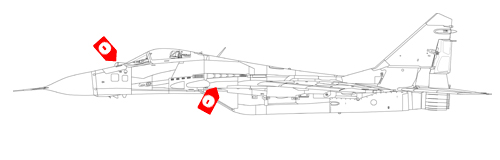 éléments mise à jour sur les MiG-29 allemands en 1999