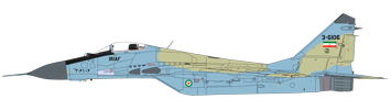 MiG-29 de l'IRIAF en livrée ocre et bleu
