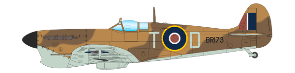 Spitfire Mk.Vb en livrée désertique